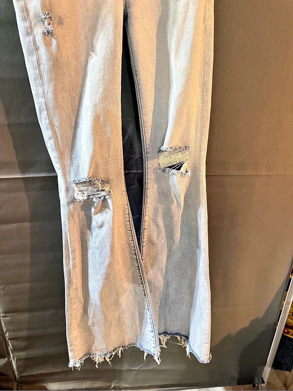BKE Billie Slim Fit High Rise Super Flare Jeans Blue Waist 26
